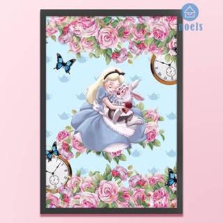 [Noel.th] ชุดปักครอสติช ผ้าฝ้าย 11CT พิมพ์ลาย Disney Alice in Wonderland DIY