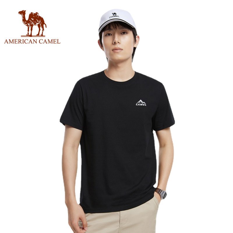 American CAMEL เสื้อยืดลําลอง แขนสั้น ทนคราบ สําหรับผู้ชาย