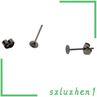 [Szluzhen1] ต่างหูเหล็ก 4 มม. 200 ชิ้น DIY