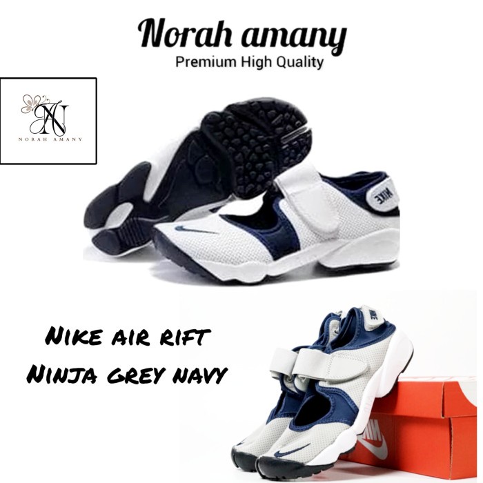 Nike NINJA AIR RIFT รองเท้าแตะ สีเทากรมท่า