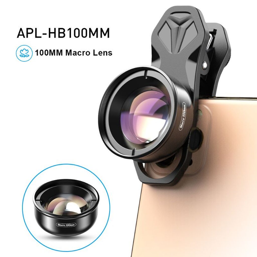Apexel, 100 mm Macro lens, 4K HD เลนส์มาโคร เลนส์มือถือ สำหรับมือถือ ทุกยี่ห้อ ทุกรุ่น