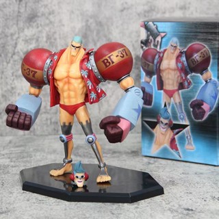 ฟิกเกอร์ One Piece Franky Dual-Head DX Standing Posture 18 ซม. โมเดลฟิกเกอร์หมวกฟางโจรสลัด ตุ๊กตาฟิกเกอร์ แฟรงก์กี้