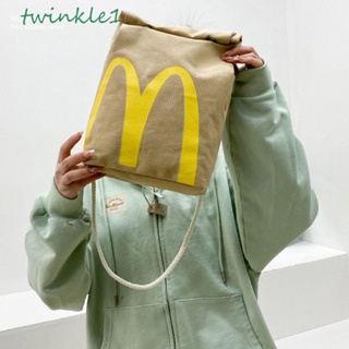 TWINKLE1 Mcdonalds กระเป๋าเป้สะพายหลัง กระเป๋าสะพายไหล่ กระเป๋าเก็บแล็ปท็อป แบบพกพา สําหรับผู้หญิง