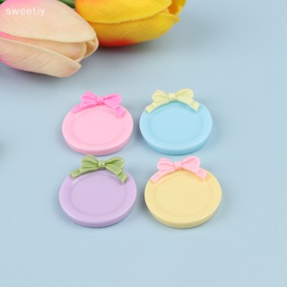 Sweetiy ใหม่ จานขนมหวาน ขนาดเล็ก 1:12 อุปกรณ์เสริม สําหรับบ้านตุ๊กตา 5 ชิ้น