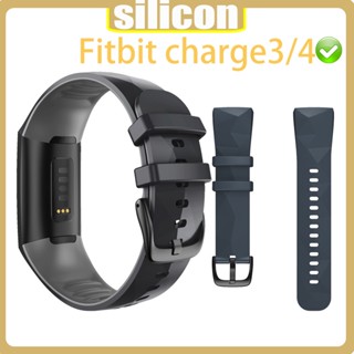 Lereach สายนาฬิกาข้อมือซิลิโคน แฟชั่น สําหรับ Fitbit charge 3 4