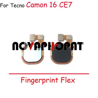 Novaphopat สายเคเบิลเซนเซอร์สแกนลายนิ้วมือ สําหรับ Tecno Camon 12 Air 16 CE7 Pova 2 LE7