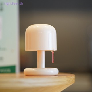 Rightfeel.th ใหม่ โคมไฟตั้งโต๊ะ LED รูปเห็ด ขนาดเล็ก ชาร์จ USB