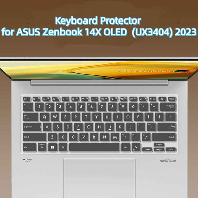 แผ่น TPU ป้องกันคีย์บอร์ด สําหรับ ASUS Zenbook 14X OLED series (UX3404) 2023 14 นิ้ว
