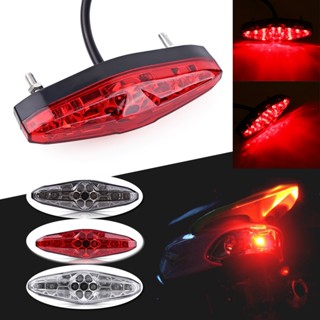 YiChe 12V 15 LED รถจักรยานยนต์ เบรคหยุดวิ่งไฟท้ายไฟท้ายรถ ATV Dirt Bike Universal