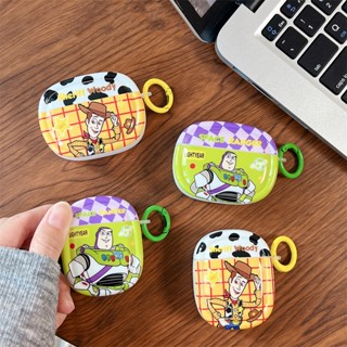 เคสหูฟังบลูทูธไร้สาย ซิลิโคนนุ่ม ใส ลายการ์ตูน Toy Story พร้อมตะขอ สําหรับ AirPods 1 2 3 Pro2