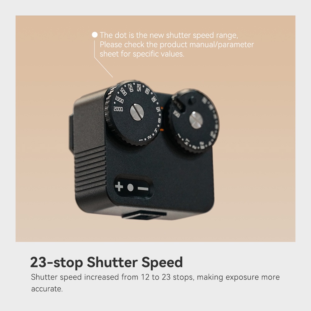 TTArtisan Light Meter II Mark2 สองหน้าปัดรองเท้าเย็น DSLR Film Camera Light Meter สําหรับการถ่ายภาพกล้อง สีดํา / เงิน