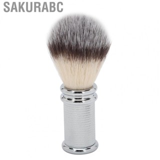 Sakurabc Men Shaving Brush Quick Dry Small Beard Soft Bristles Easy To Foam Professional Comfortable Grip for Salon