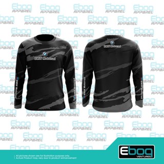 [พร้อมส่ง] เสื้อยืดไมโครไฟเบอร์ พิมพ์ลาย BMW Motorrad 10 eboq sublimation AA BMW 01 eboq Jersey พลัสไซซ์ สีดํา