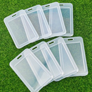 30pcs PVC ซองพลาสติกใส แบบฝาพับ สําหรับใส่บัตรนักเรียน บัตรรถบัส 7x11 ซม Name Card Cover