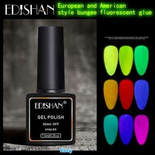 Edishan ใหม่ กาวยาทาเล็บ เรืองแสง สีแคนดี้ สไตล์ยุโรป และอเมริกา แฟชั่นฤดูร้อน สําหรับตกแต่งเล็บ 2021