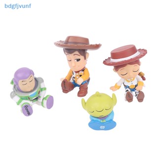 Bdgf ตุ๊กตาฟิกเกอร์ดิสนีย์ Toy Story Buzz Lightyear Woody Alien 4 ชิ้น