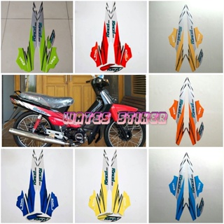 สติกเกอร์รูปลอก สีดํา สีเงิน สําหรับติดตกแต่งรถจักรยานยนต์ yamaha force one 1 110 1993 1992 1994