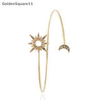 Goldensquare กําไลข้อมือ ประดับเพทาย พลอยเทียม ดาว ดวงจันทร์ เรียบง่าย อินเทรนด์