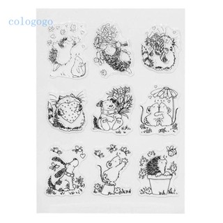 Colo อัลบั้มรูป ลายเม่นน่ารัก สีโปร่งใส สําหรับตกแต่งสมุดภาพ การ์ด DIY