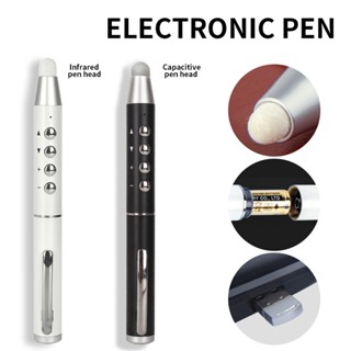 ปากกาเลเซอร์ไร้สาย พอร์ต USB PPT Clicker PowerPoint แบบชาร์จไฟได้ สําหรับแล็ปท็อป นําเสนองาน