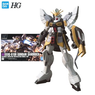 Bandai Genuine Gundam Model Garage Kit HGUC Series 1/144 XXXG-01SR Gundam Sandrock Anime Action Figure Toys for Boys Collectible