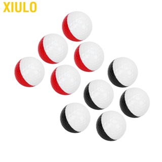 Xiulo 5pcs Golf Sports Training Balls 2 Color Putting Practice Ball Set Double Layer Gift for Home Hotel