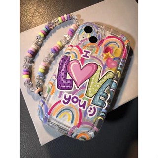 เคสโทรศัพท์มือถือ ลายหัวใจ พร้อมสายคล้องมือ หลากสี สําหรับ Huawei Mate 40 pro 30 20 P60 P30 P40 50 pro Nova Y90 Y70 11 pro 10 se 9 se 8 7i 5t Y9s