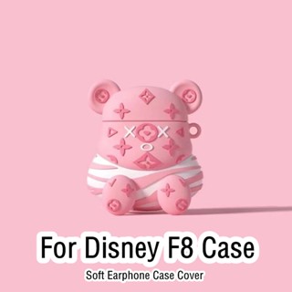 【จัดส่งด่วน】เคสหูฟัง แบบนิ่ม ลายการ์ตูนดิสนีย์ F8 สําหรับ Disney F8