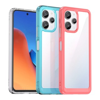 เคสโทรศัพท์มือถือ PC TPU แข็ง กันกระแทก สําหรับ Xiaomi Redmi 12 Case Xiaomi Redmi 12 10C 12C 11A 10A Xiaomi Redmi 12
