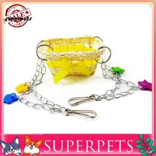 &lt;COD&gt; ของเล่นนก โซ่สลิง มือถัก เปลญวน ปีนเขา กัด สัตว์เลี้ยง แขวนตะกร้า