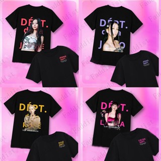 เสื้อยืดลําลอง ผ้าฝ้าย แขนสั้น คอกลม พิมพ์ลาย KPOP BLACKPINK Melbourne Kim Jisoo LISA Rosé Jennie WORLD TOUR MACAU สําหรับผู้ชาย และผู้หญิง 2023