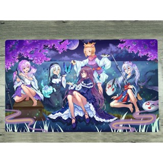 Yu-gi-oh! Playmat CCG TCG Card Mat Ghost Reaper Null Nun Ghost Belle Ash Blossom แผ่นรองเมาส์