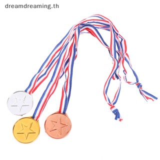 【ใหม่】เหรียญรางวัล พลาสติก สีบรอนซ์ สีทอง สีเงิน สําหรับปาร์ตี้ 3 ชิ้น