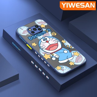 เคสซิลิโคนนิ่ม แบบใส ขอบสี่เหลี่ยม กันกระแทก ลายการ์ตูนโดราเอมอน สําหรับ Xiaomi POCO X3 X3 NFC X3 Pro X3 GT