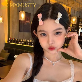 MXMUSTY กิ๊บติดผม, กิ๊บติดผมโบว์, ปิ่นปักผม คริสตัล พลอยเทียม สไตล์เกาหลี สําหรับผู้หญิง สําหรับเด็ก