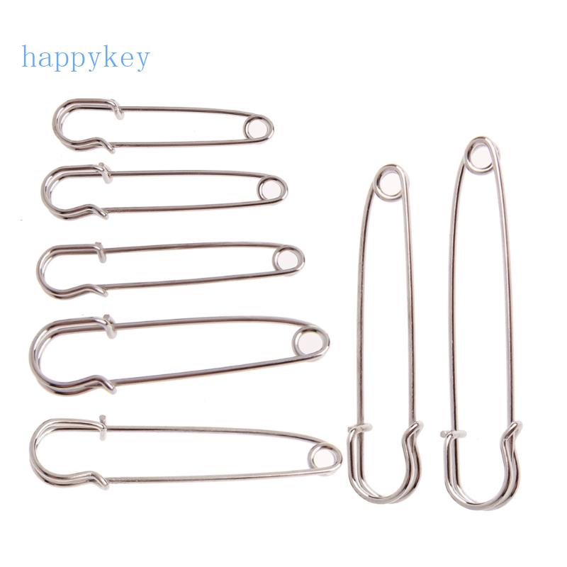 Hap ชุดหมุด สีเงิน ขนาดใหญ่ แข็งแรง ปลอดภัย สําหรับเสื้อผ้า 10 ชิ้น ราคา ถูกที่สุด ดีลบีเคเค