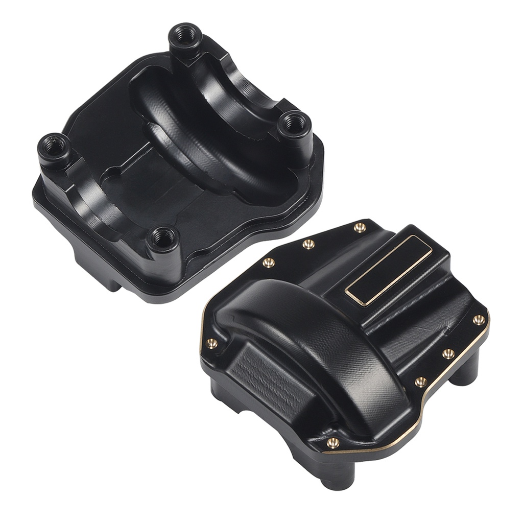 ชุดปลอกหุ้มพวงมาลัย ทองเหลือง สีดํา สําหรับ Axial Capra SCX10 III AR45P SuperShafty CP44 Vanquish F9 Axle Housing - รูปที่ 5