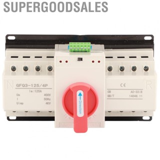 Supergoodsales Power Transfer Switch AC400V 125A Light Indication CB Level High Load  Dual Automatic for Office