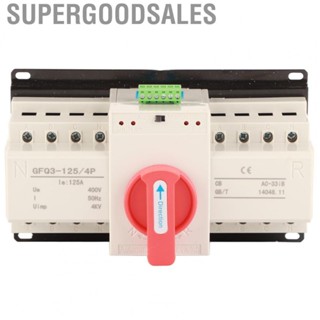 Supergoodsales Power Transfer Switch AC400V 125A Light Indication CB Level High Load  Dual Automatic for Office