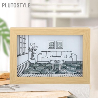 PLUTOSTYLE ไฟ LED ตกแต่งภาพวาดสไตล์อะนิเมะญี่ปุ่น Light Up Painting พร้อมไฟ 3 โหมด ปลั๊ก USB