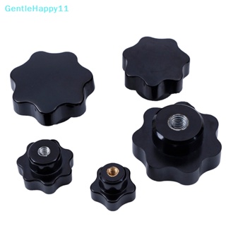 Gentlehappy ลูกบิดหัวน็อตพลาสติก สีดํา M5 6 8 10 12