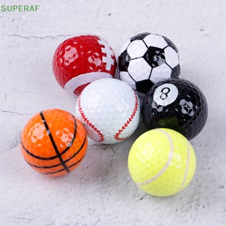 Superaf อุปกรณ์ลูกกอล์ฟ ลูกกอล์ฟ บาสเก็ตบอล เทนนิส เบสบอล 6 ชิ้น / ชุด