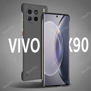 เคสโทรศัพท์มือถือ PC แข็ง ผิวด้าน ไร้กรอบ กันกระแทก สําหรับ vivo X90 Pro Plus + 5G 2023 X 90 Pro+ X90Pro