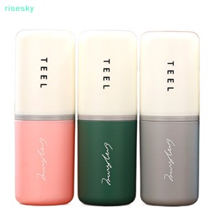 [risesky] กล่องใส่แปรงสีฟัน ยาสีฟัน แบบพกพา อุปกรณ์เสริม สําหรับตั้งแคมป์ ท่องเที่ยว กลางแจ้ง