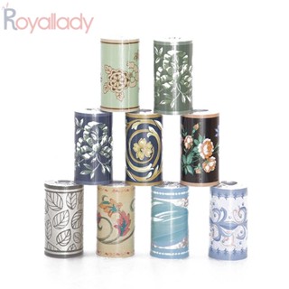 #ROYALLADY#Floral สติกเกอร์กระดาษ มีกาวในตัว สําหรับติดตกแต่งผนังบ้าน ห้องนอน