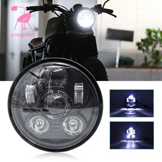 ไฟหน้ารถจักรยานยนต์ LED Hi/Lo Beam 5.75 นิ้ว สําหรับ Harley Sportster 1200 883 Touring Scrambler Triple