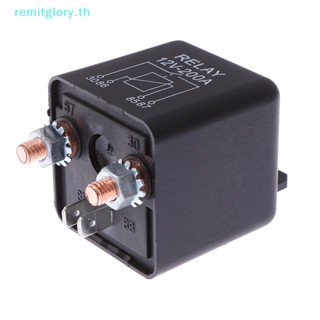 Remitglory รีเลย์แยกชาร์จ 12V 200 แอมป์ สําหรับรถยนต์ รถตู้ เรือ 4 Pin
   Th