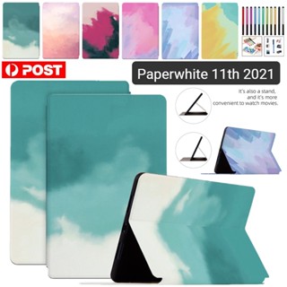 เคสหนังฝาพับ ลายการ์ตูนน่ารัก สําหรับ Amazon Paperwhite 11th Gen 2021 6.8 นิ้ว