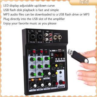 [Lslhj] เครื่องผสมเสียงคอนโซล USB US 110V ทนทาน สําหรับสตูดิโอ