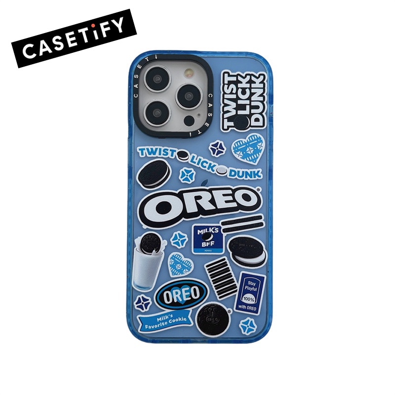 Oreo CASETiFY เคสโทรศัพท์มือถือ กันกระแทก สีฟ้าอ่อน สําหรับ IPhone 11 12 13 14 Pro Max 14 Pro Max 13 Pro 12